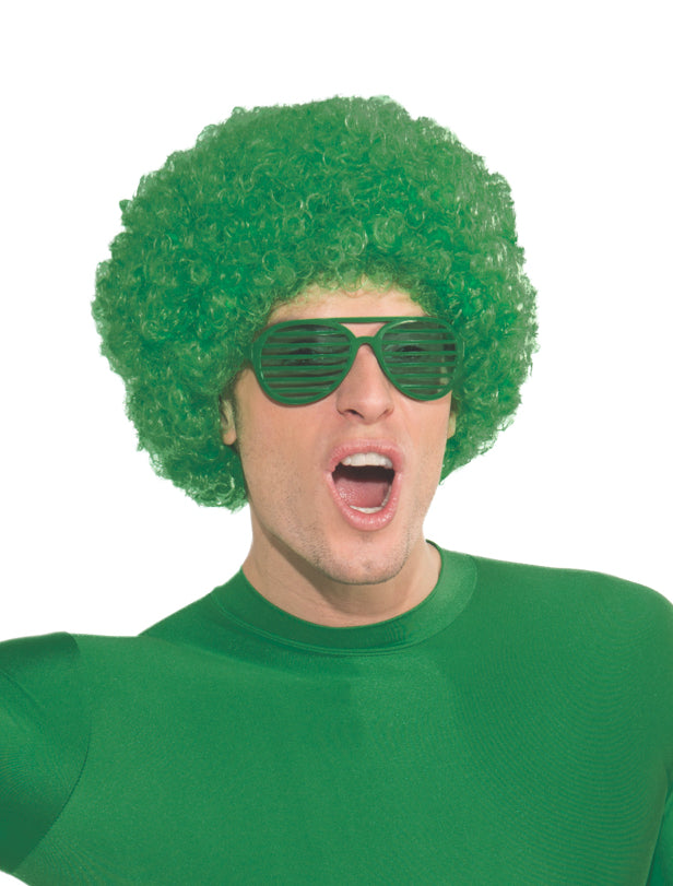 Green Afro Costume Wig