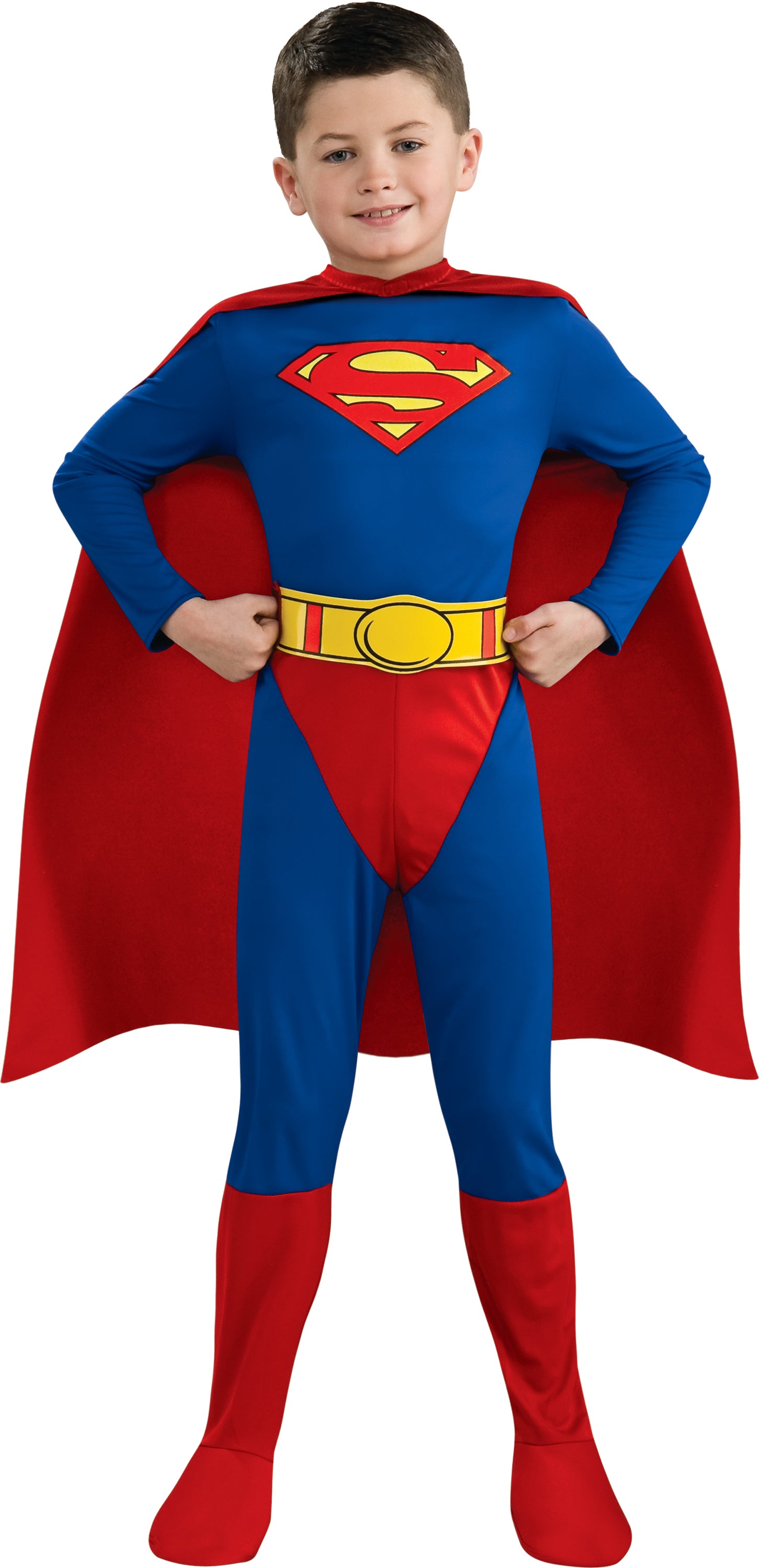 DC Comic Superman Boys Costume With Cape Large