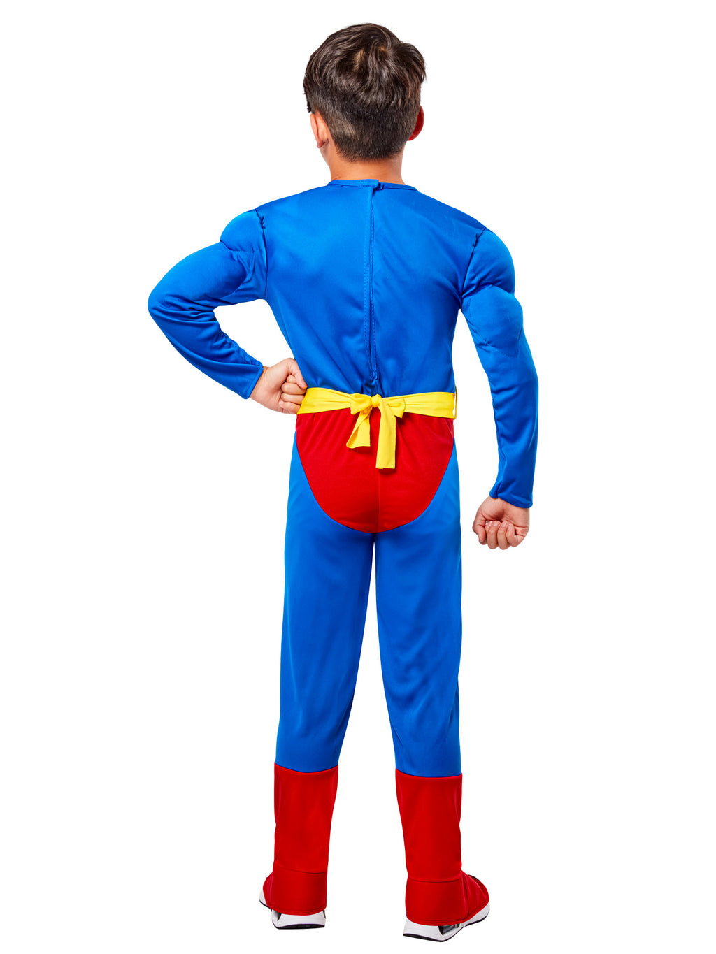 Deluxe Superman Muscle Chest Costume With Cape Child Small