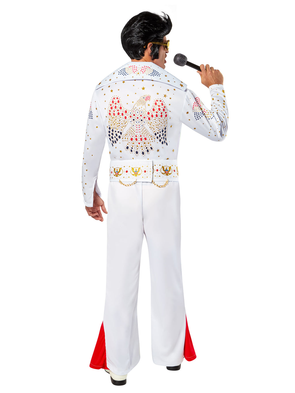 Aloha Deluxe Elvis White Jumpsuit Adult X-Large