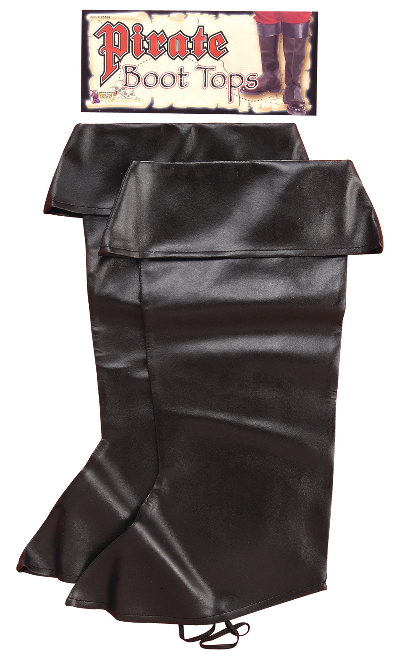 Black Pirate Bootie Boot Top Covers Adults