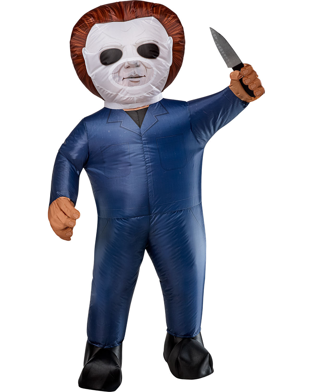 Inflatable Michael Myers Adult Costume With Battery Powered Fan One Size