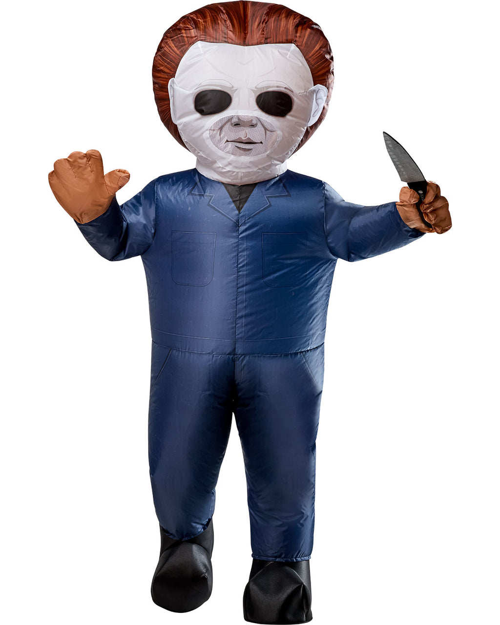 Inflatable Michael Myers Adult Costume With Battery Powered Fan One Size