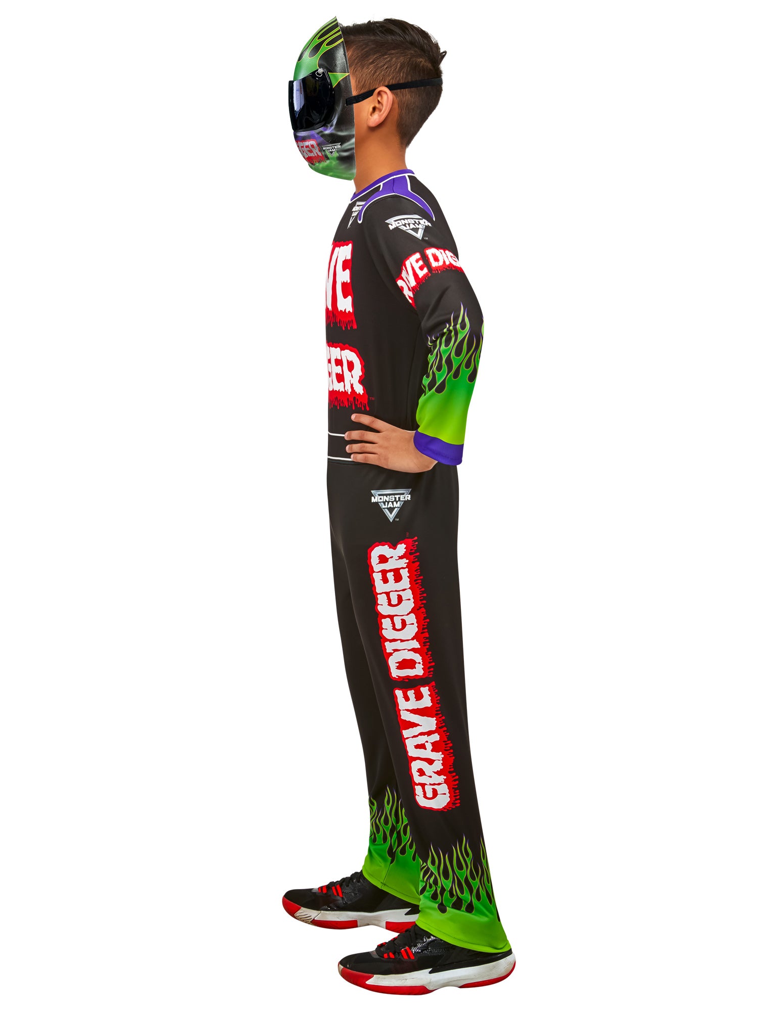Grave Digger Monster Truck Driver Kids Costume