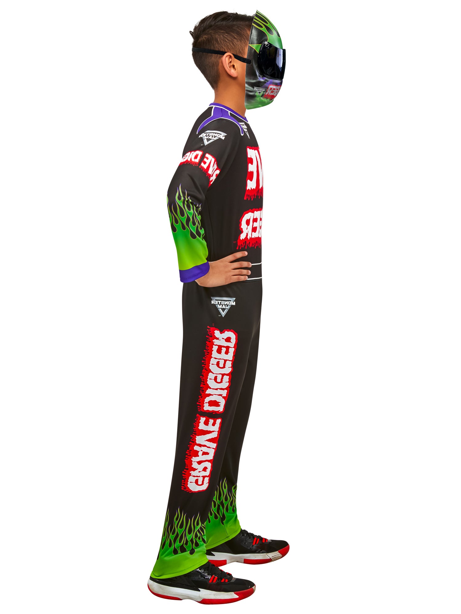 Grave Digger Monster Truck Driver Kids Costume