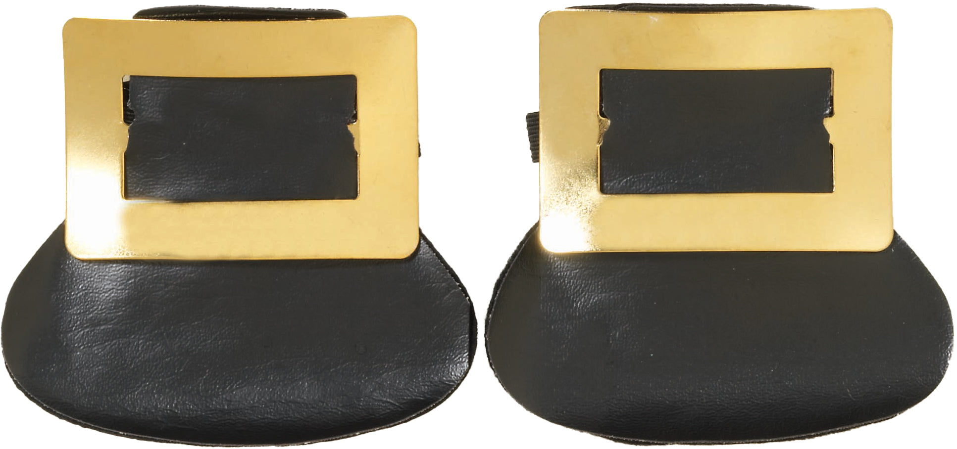 Gold Colonial Shoe Buckles Pilgrim Witch