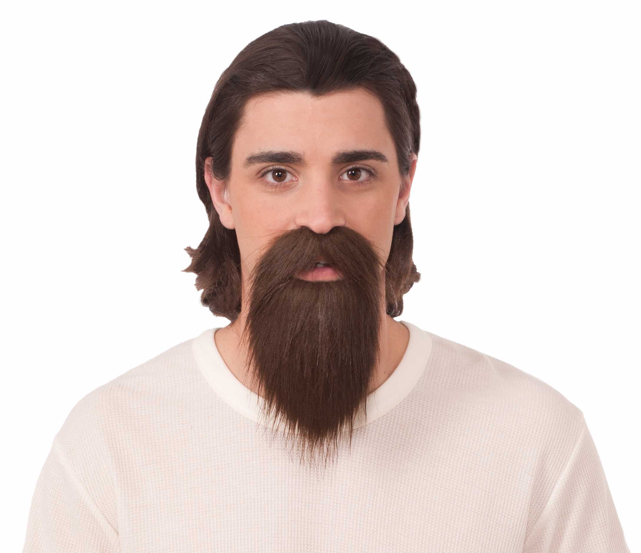 Fake Real Looking Long Brown Goatee Beard