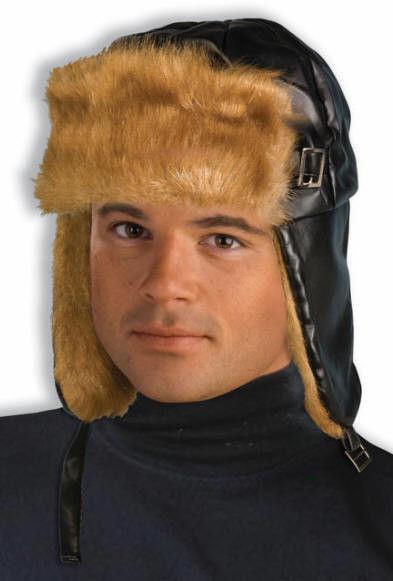 Furry Aviator Adult Costume Hat