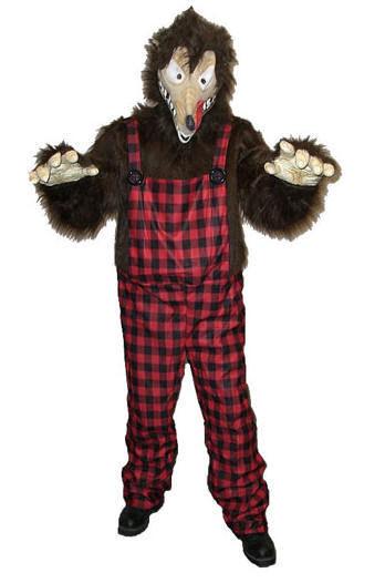 Men's Big Bad News Wolfie Wolf Animal Adult Costume