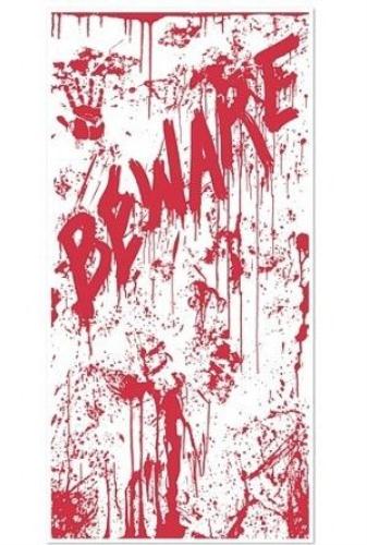 Bloody Door Cover Halloween Decoration