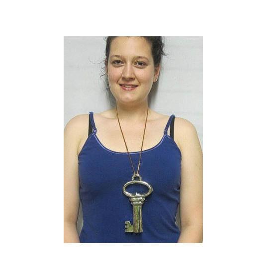 7.5" Jumbo Key Necklace Costume Accessory
