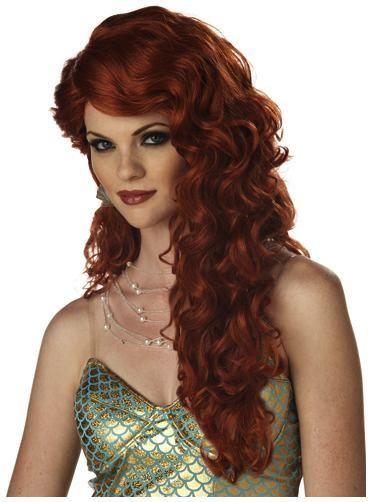 Long Wavy Auburn Mermaid Wig