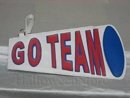 Cheerleader Megaphone Handbag Clutch Go Team CLOSEOUT