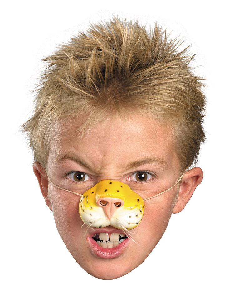 Rubber Tiger Nose on Elastic Band Funny Costume Accessory