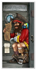Pirate Captain Restroom Door Cover Party Accessory