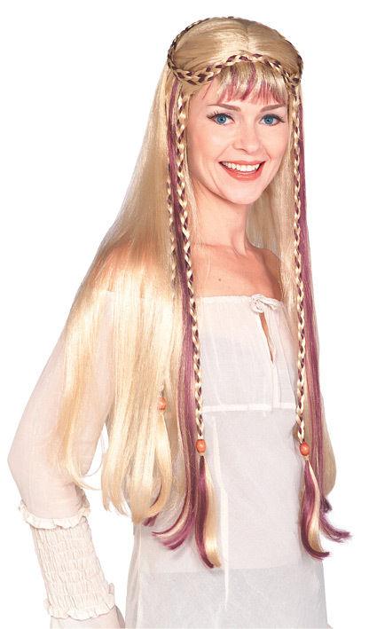 Blonde Medieval Maiden Wig