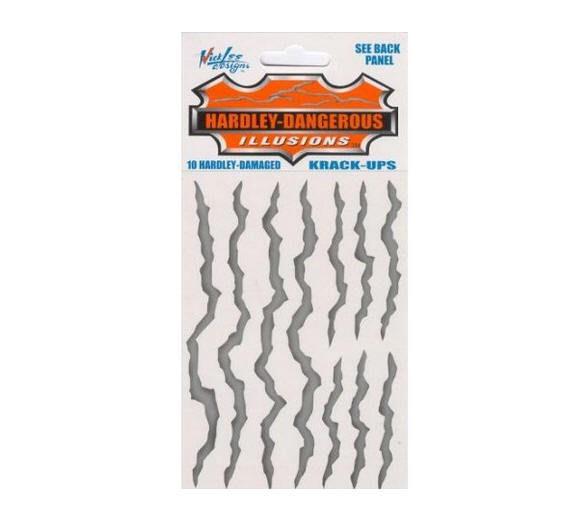 Hardley Dangerous Illusions Krack Ups Set of 10 Sticker Car Gag Decal Scratches