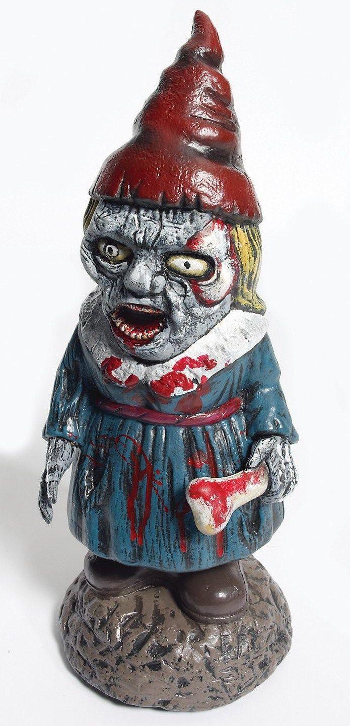 Female Garden Gnome Zombie Girl Halloween Prop