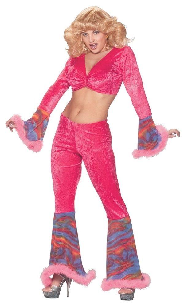 Pink Haze 70's Sexy Adult Costume Medium