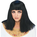Cleopatra Economy Wig Straight Black Wig with Bangs