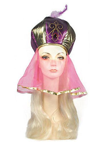 Arab Genie Headdress with Attached Blonde Hair Wig by Lacey Wigs