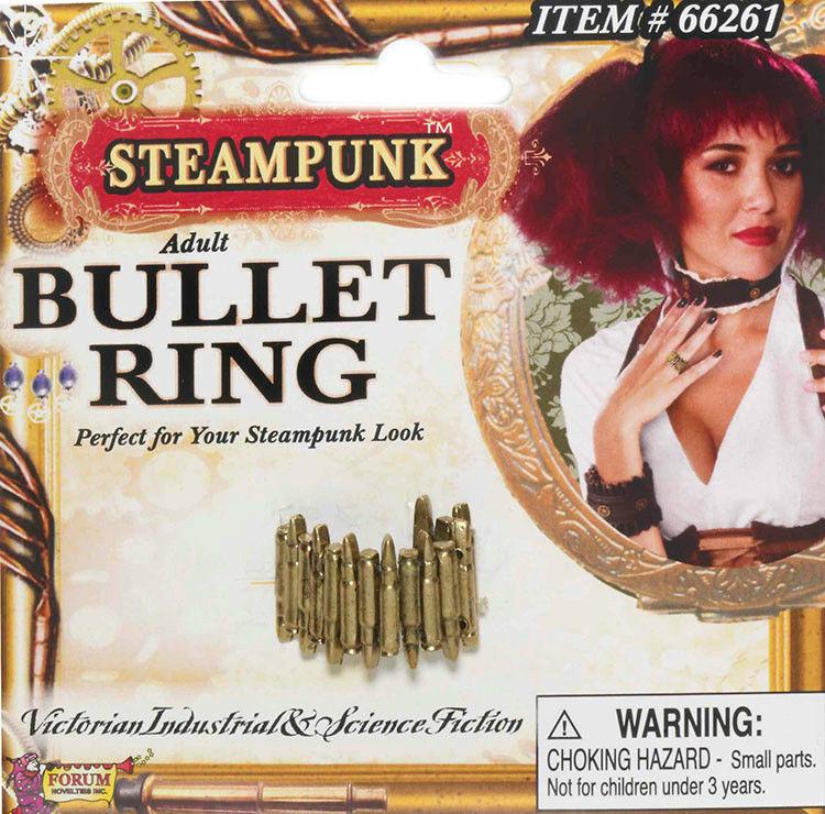 Steampunk Plastic Bullet Ring