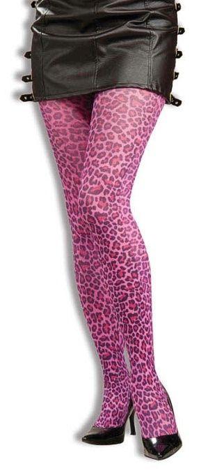 Pretty Kitty Pink Leopard Print Pantyhose