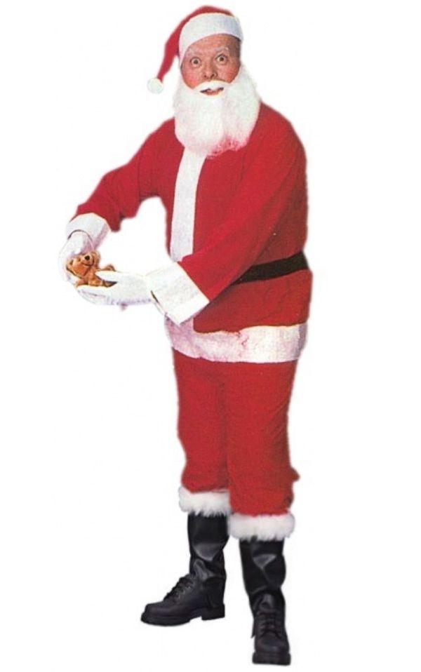 Economy Santa Claus Suit Standard Adult Costume