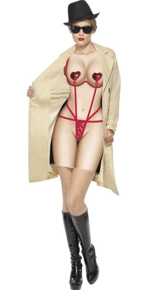 Female Flasher Adult Costume Small