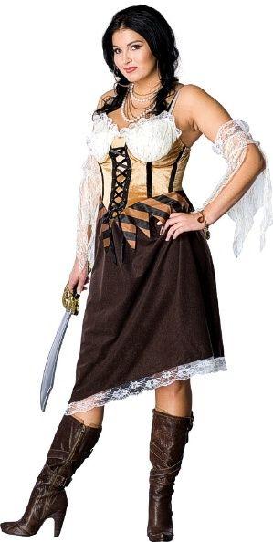 Maiden of the Seas Full Figure Pirate Plus Size Adult Costume