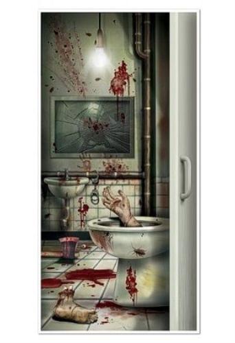 Creepy Crapper Restroom Door Cover