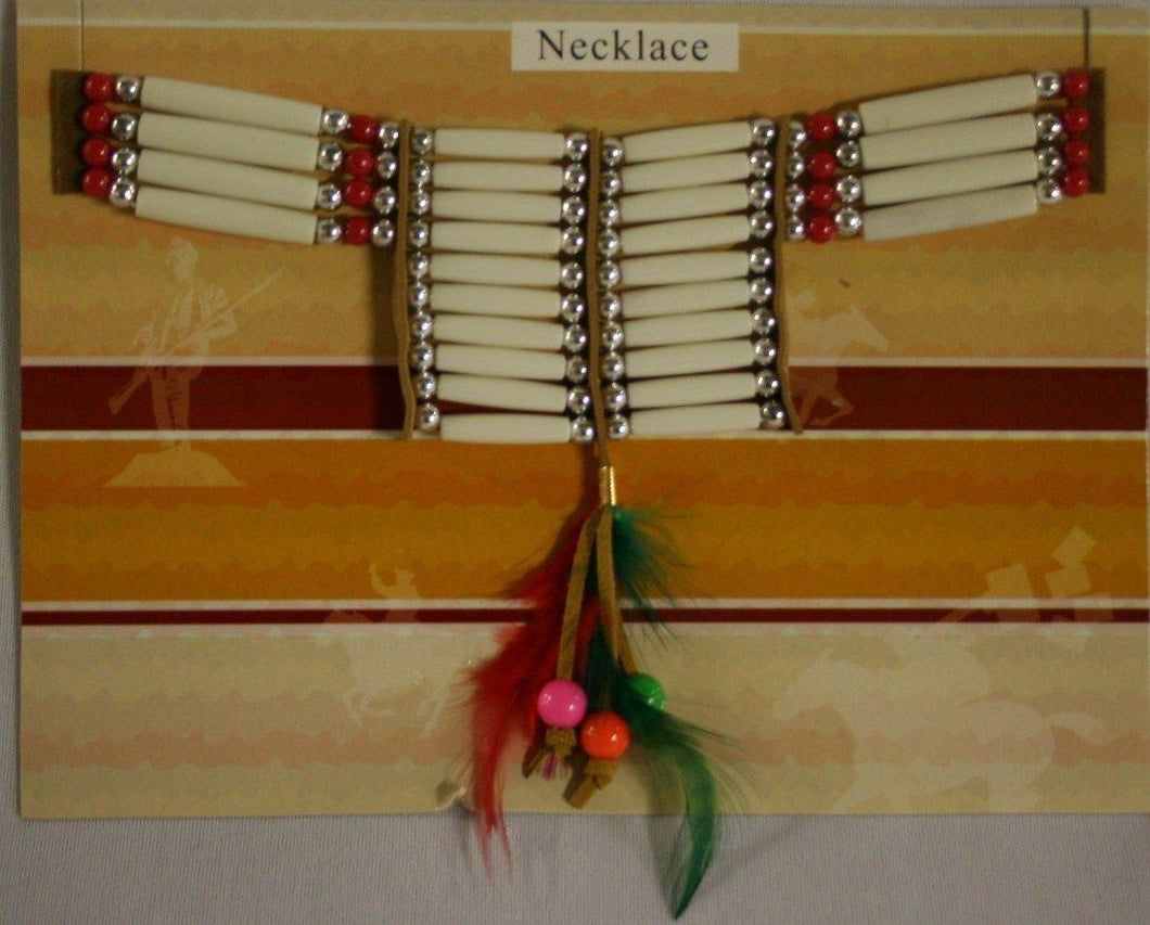 Native American Warrior Choker Necklace Indian Neckpiece