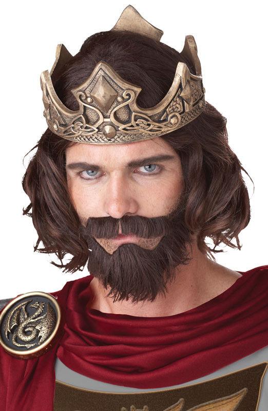 Medieval King Adult Costume Wig