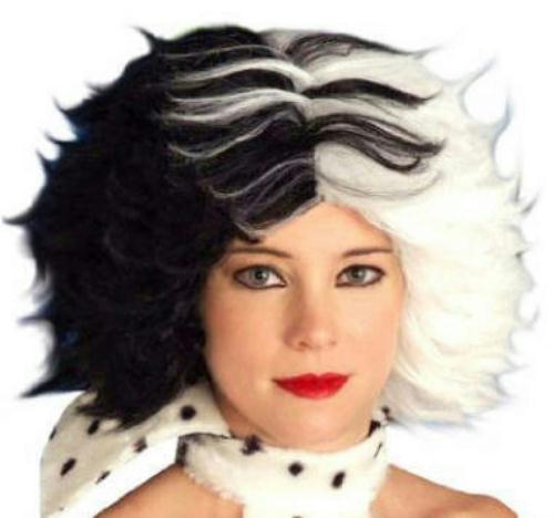 Dog Lovin' Diva Black and White Cruella Wig