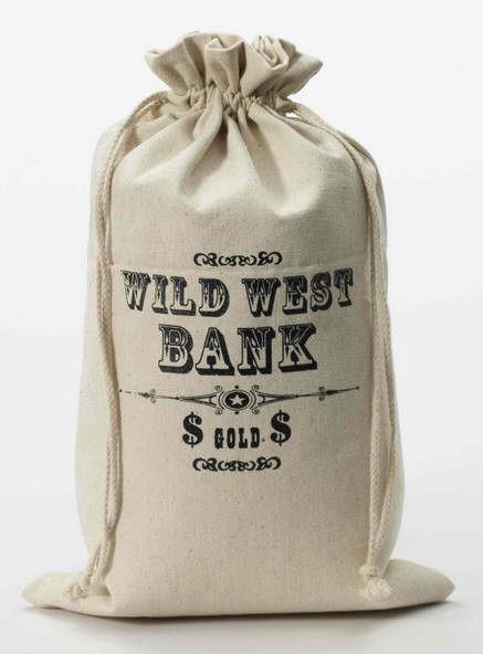 Wild West or Cops and Robbers Money Bag Costume Accessory