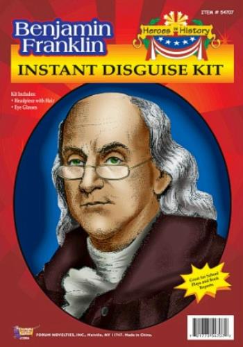 Benjamin Franklin Disguise Costume Accessory Kit