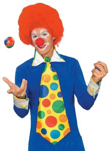 Deluxe Adult Clown Costume Collar, Tie and Cuff Kit
