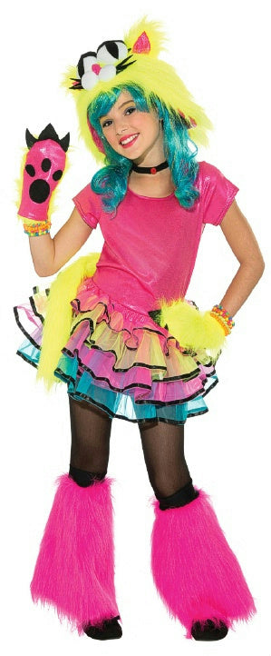 Party Cat Girls Tutu Monster Child Costume Size Small 4-6