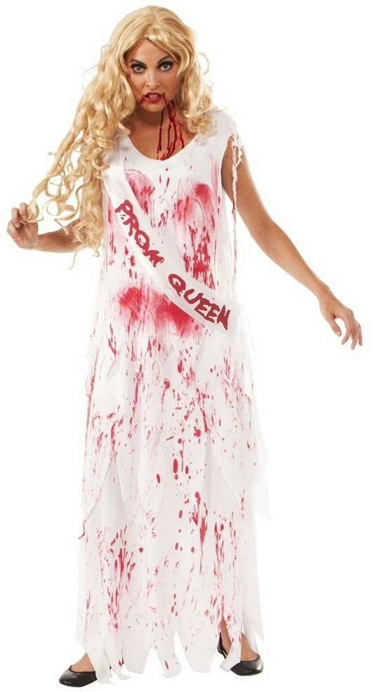 Bloody Prom Queen Adult Costume Size Standard up to 12
