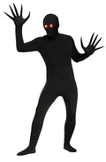 Fade Eye Shadow Demon Black Skin Suit Adult Costume