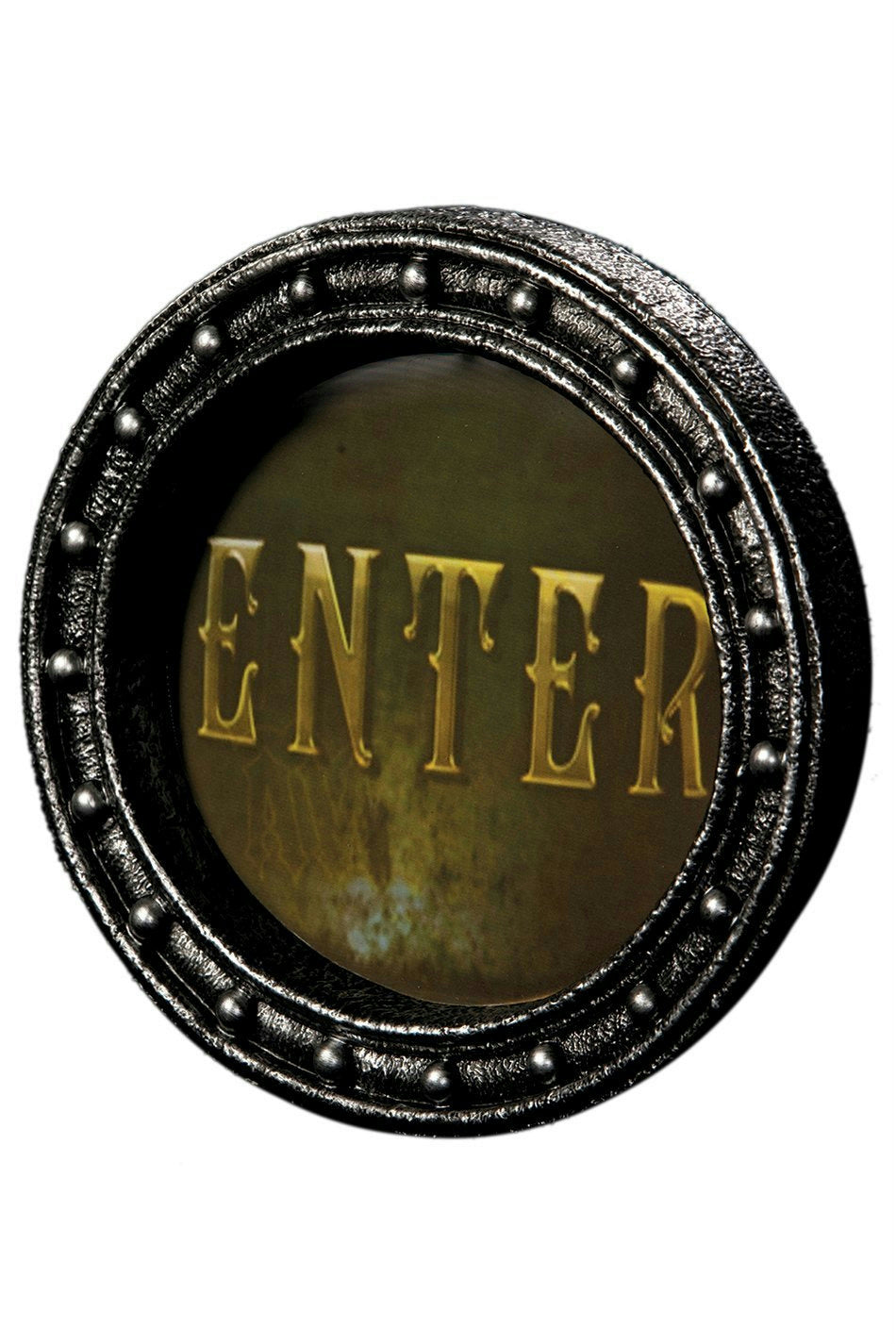 Large Lenticular 3D Enter Death Awaits Changing Sign Halloween Decor Prop