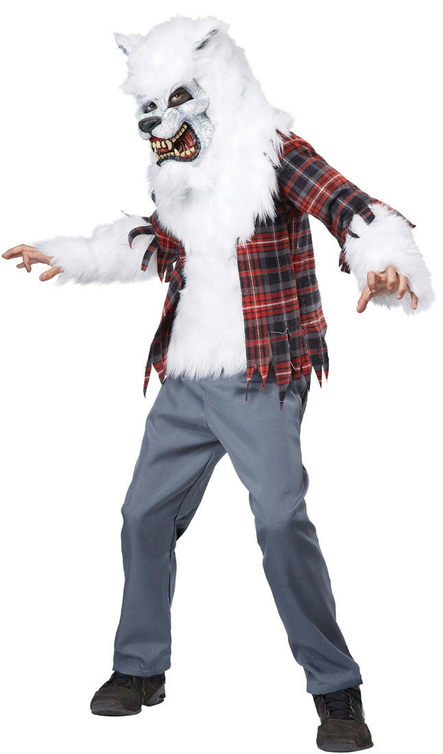 White Werewolf Child Costume Size XL 12-14