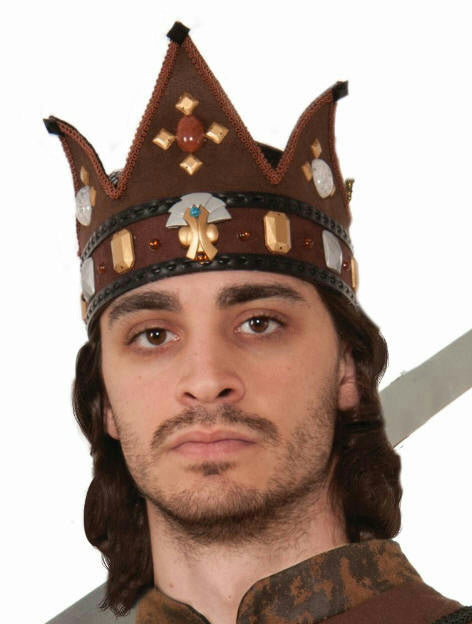 Earth Tone Adult Medieval Fantasy King Costume Crown