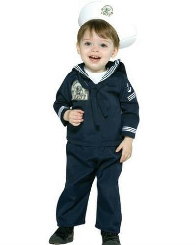Navy Sailor Military Soldier Uniform Infant Costume 12-24 months