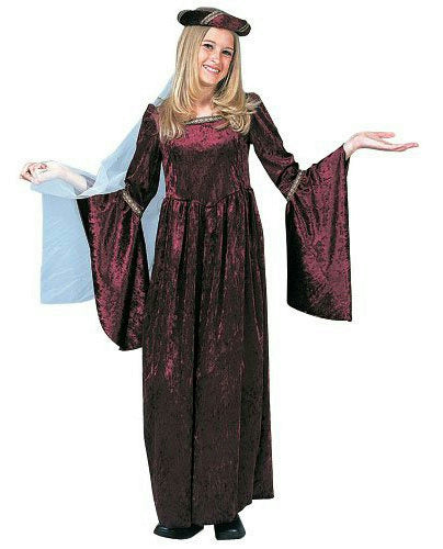 Lady Gwenhyfar Burgundy Child Renaissance Costume Size Medium