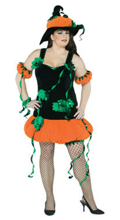 Pumpkin Witch Plus Size Adult Costume