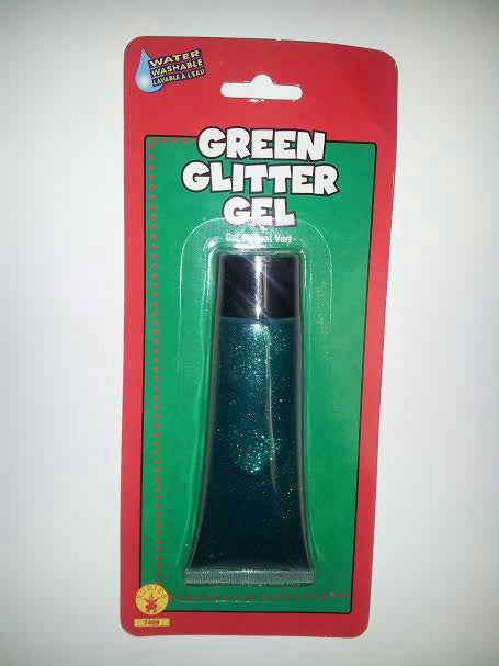 Green Christmas Holiday Colored Glitter Gel Tube 1.75oz