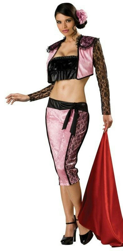 Pink Matador Sexy Adult Womens Tempting Toreador Costume Size Medium