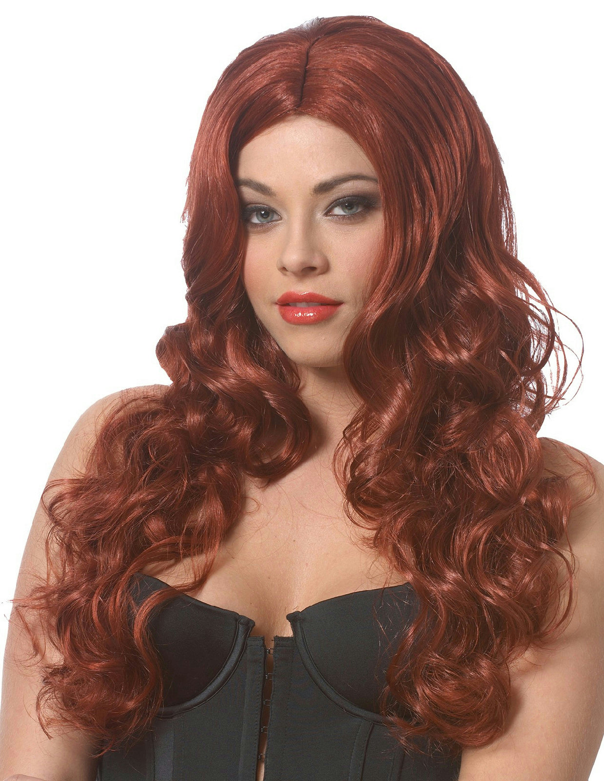 Long Natural Red Sultry Adult Costume Wig