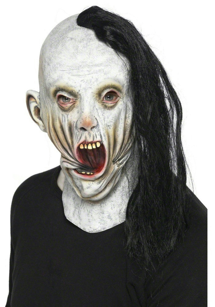 Screamer Adult Mask with Attached Hair